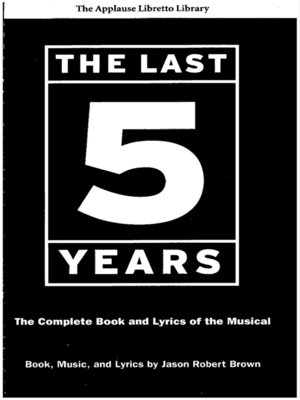 cover image of The Last Five Years (The Applause Libretto Library)